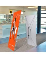 Customize Adjustable X Banner(Banner + Stand)