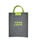 Custom Felt Bag 16.54"W x 14.57"H Laptop Storage Files Organizer Tote for Office School Promotion