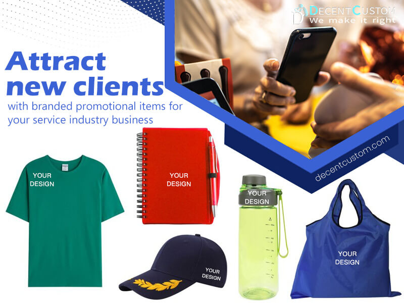 Attract new clients with branded promotional items for your service industry business