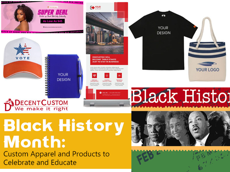 Black  History Month: Custom Apparel and Products to Celebrate and Educate