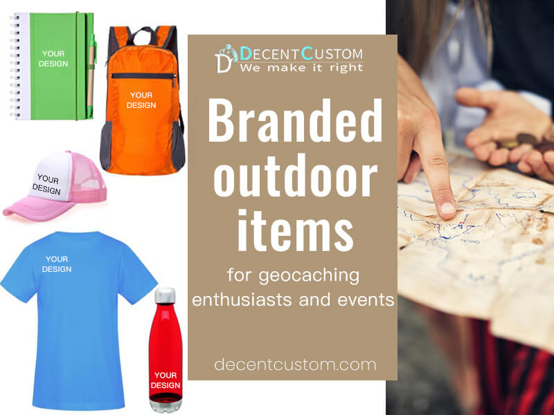 Branded outdoor items for geocaching enthusiasts and events