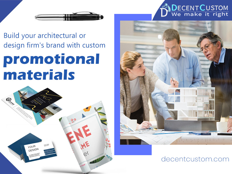 Build your architectural or design firm's brand with custom promotional materials