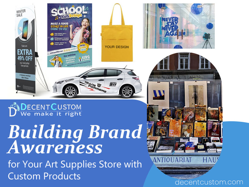 Building Brand Awareness for Your Art Supplies Store with Custom Products
