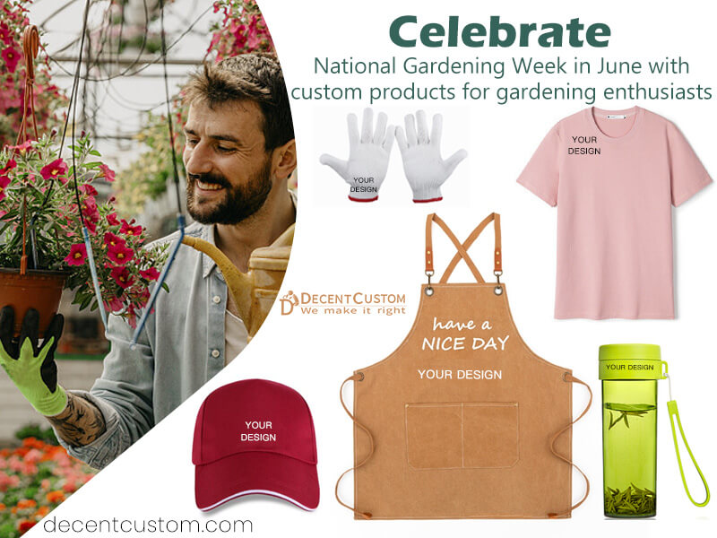 Celebrate National Gardening Week in June with custom promotional products for gardening enthusiasts, horticulturists, and garden centers