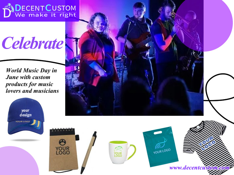 Celebrate World Music Day in June with custom promotional products for music lovers and musicians