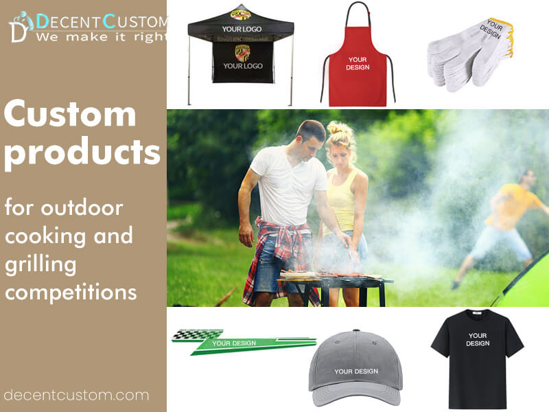 Custom products for outdoor cooking and grilling competitions