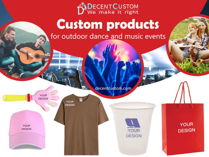 Custom promotional products for outdoor dance and music events