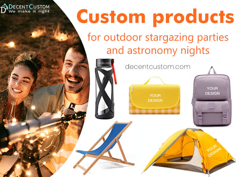 Custom promotional products for outdoor stargazing parties and astronomy nights