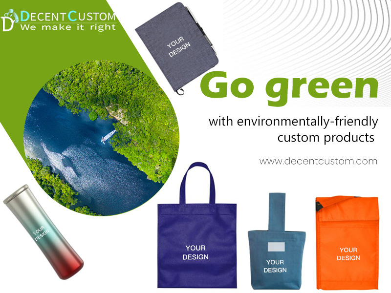 Go green with environmentally-friendly custom promotional products