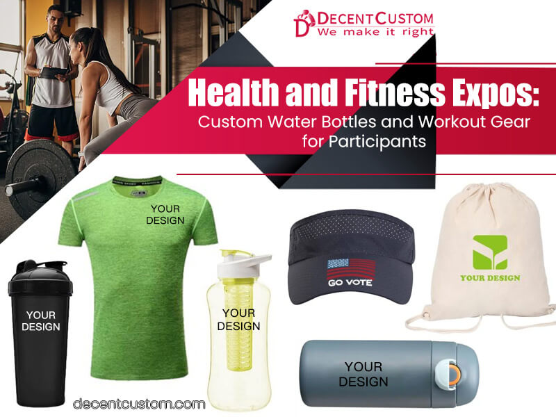 Health and Fitness Expos: Custom Water Bottles and Workout Gear for Participants