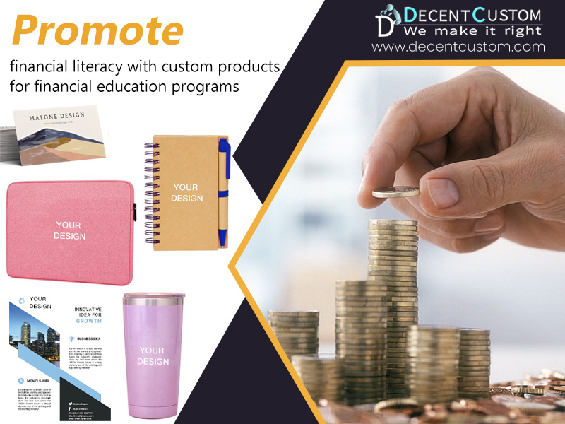 Promote financial literacy with custom promotional products for financial education programs