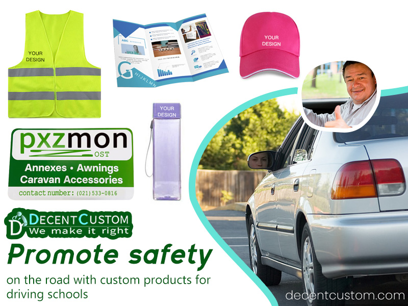 Promote safety on the road with custom promotional products for traffic safety campaigns and driving schools