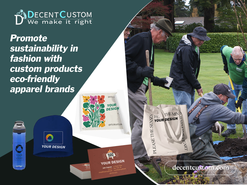 Promote sustainability in fashion with custom promotional products for eco-friendly clothing and apparel brands