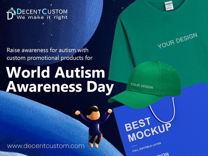 Raise awareness for autism with custom promotional products for World Autism Awareness Day in April.