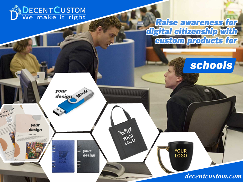 Raise awareness for digital citizenship with custom promotional products for schools, online safety campaigns, and technology education