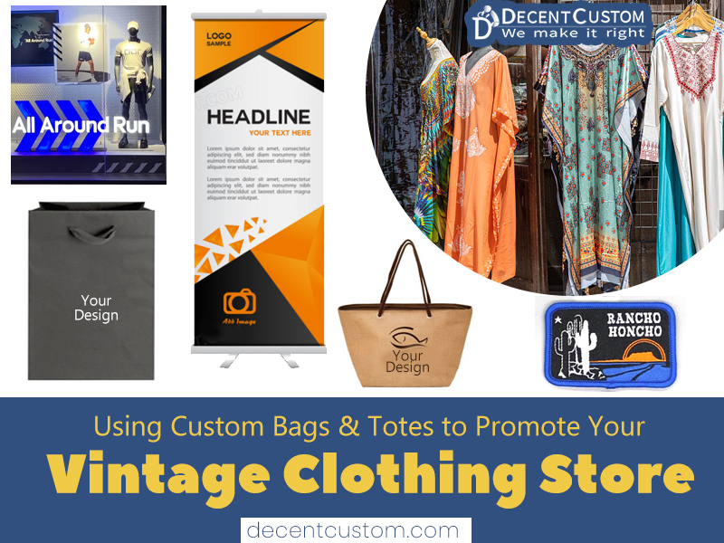 Using Custom Bags & Totes to Promote Your Vintage Clothing Store